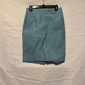 J. Crew Blue Pencil Skirt